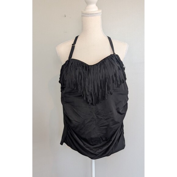 SwimsuitsForAll Other - Swimsuits For All Women's Swimsuit Black Top Size 10
